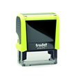 4912 Trodat Printy 4912 Self Inking Text Stamp  Neon Yellow, 47x18mm, Replacement inkpad 6/4912